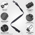 Dog Seat Belts for Car, Adjustable Nylon Restraint Car Seat Belt for Dog, Strong Dog Car Safety Harness with Elastic Bungee Buffer, 360 Degree Swi...