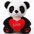 10 Inch Graduation Gifts Plush Panda with Love Heart Soft Stuffed Panda Toys Gifts Cute Stuffed Animals for Girls Boys Girlfriend Boyfriend Lover ...