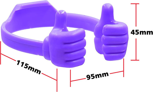 Honsky Thumbs-up Cell Phone Stand Holder, Tablet Stand Cradle for Desk Desktop Smartphone Cellphone Mobile Phone Tablets – Universal Adjustable Fl...
