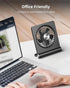 Koonie Portable Desk Fan, 3.5-20hrs Battery Operated Small USB Fan with Ultra Quiet 220° Tilt Folding, Rechargeable Personal Fan with 3 Speeds Str...