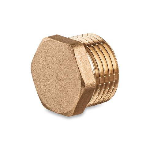 Pipe Cap 1/2" Male for Repair, Metal Fitting Male Threaded Brass Construction NPT...