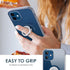 Hython Case for iPhone 12 Case & iPhone 12 Pro Case with Ring Stand, Clear Body with 360° Rotatable Ring Holder Magnetic Kickstand, Soft TPU Shock...