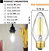 LEOOLS E26 LED Bulb 8W Equivalent e26 led Bulb 100 Watt Dimmable Daylight 4000K E26 Edison Bulb AC120V 800lm Tubular F14 F45 LED Bulb for Pendant,...