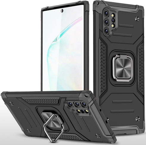 for Samsung Galaxy Note 10 Plus Case 5G Case Military Grade Built-in Kickstand Holster Armor Heavy Duty Shockproof Cover Protective for Galaxy Not...