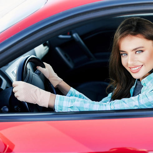 VOSAREA Women Sunscreen Fingerless Gloves UV Protection Half Finger Gloves Outdoor Gloves for Cycling Driving Riding Fishing Golfing Outdoor Activ...