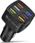 Amiss Car Charger Adapter, 6 USB Multi Port, Fast Charger, Include QC 3.0 and 5 Other Ports, Car Interior Accessories, Fit for iPhone 13/12/11/pro...