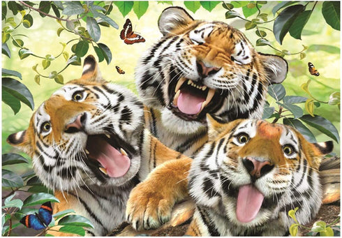 Anatolian Puzzle - Tiger Selfie - 260 Piece Jigsaw Puzzle #3332, Multicolor...