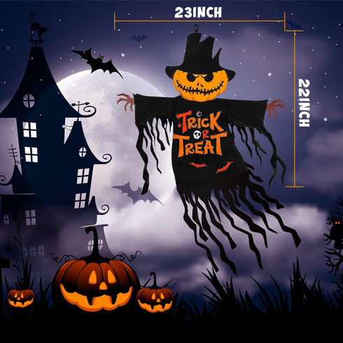 Halloween Garden Flag Outdoor Decorations for Outside Double-Sided Printed, Pumpkin Ghost Winter Yard Flags House Yard Seasonal Decoration 22 x 23...