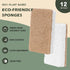 Plant-Based Kitchen Sponges - FSC Certified and PETA Approved, Natural, Eco-Friendly, Biodegradable Sisal Hemp Sponges for Dishes, Cleaning Sponge...