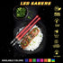 LIGHTSABER CHOPSTICKS LIGHT UP STAR WARS LED Glowing Light Saber Chop Sticks REUSABLE Sushi Lightup Sabers -Removable Handle Dishwasher Safe -Prem...