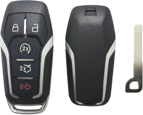 Smart Key Fob Shell Case Fit for Ford Fusion Mustang Explorer Edge 5 Buttons Keyless Entry Remote Key Fob Cover Housing...