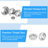 Hex Nuts (M2x0.4mm) 100Pcs, Carbon Steel Metric Coarse Thread Electroplating Hexagon Nut Hardware - for DIY Home Repair Machinery, Silver...