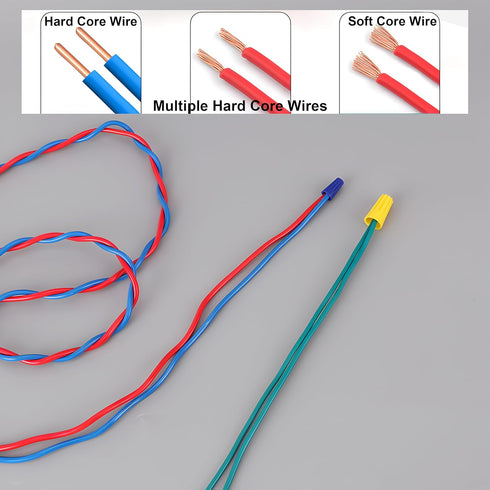 100pcs Electrical Wire Connectors with Spring Wire Caps Insulating Insert Twist Caps Wire Joint Nuts for Quick Connection...