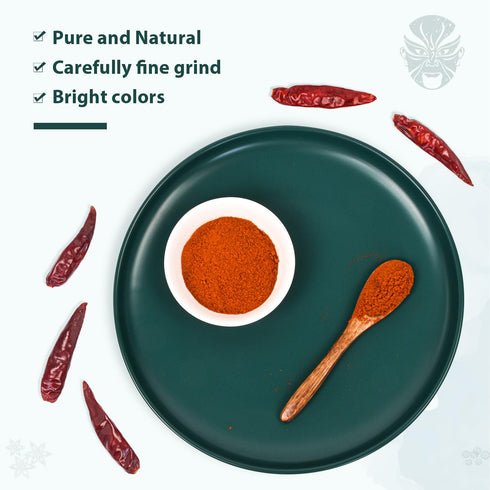 Soeos Premium Sichuan Chili Powder 8oz(226g),All Natural,Asian Chili Powder,Savory Spicy Red Chili Powder from Dried Chillies,Chilli Powder,Chili ...