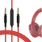 GEEKRIA Audio Cable with Mic Compatible with Skullcandy Hesh Evo, Crusher Evo, Crusher Wireless, Cassette, Riff 2, 3.5mm Aux Replacement Stereo Co...