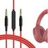 GEEKRIA Audio Cable with Mic Compatible with Skullcandy Hesh Evo, Crusher Evo, Crusher Wireless, Cassette, Riff 2, 3.5mm Aux Replacement Stereo Co...