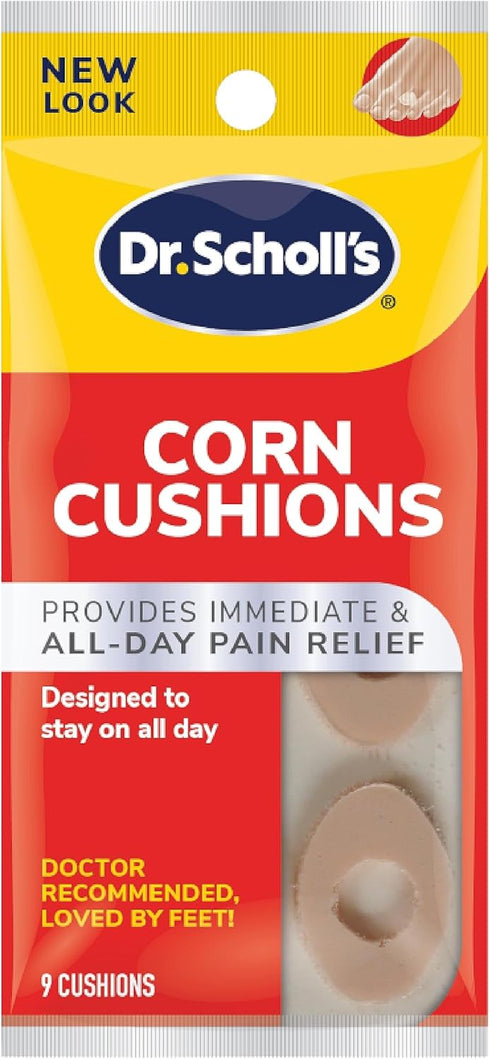 Dr. Scholl's CORN CUSHIONS, 9 ct // Immediate & All-Day Pain Relief - Designed to Stay on All Day...