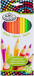 ROYAL BRUSH Neon Colored Pencils, 12 Count, 12/Pkg...