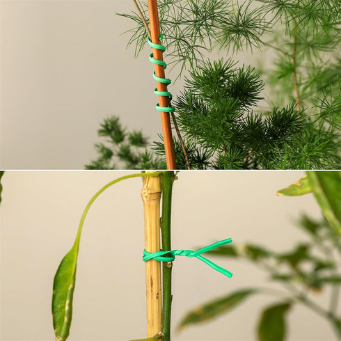 300 pcs 5 inch Green Plastic Twist Ties, Cable Ties, for Bags, Gardening Tools...