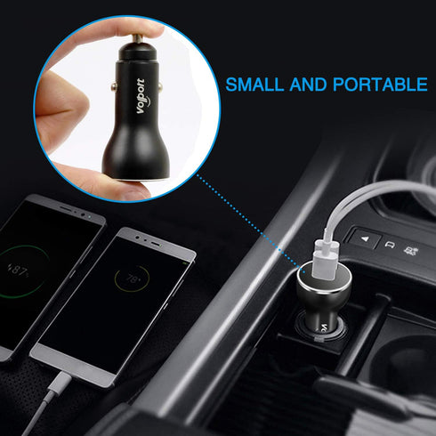 Car Charger,39W Fast Dual USB C Charge Adapter with 2 Quick Charging 3.0 Port for iPhone 15 14 13 pro max Samsung Galaxy XIAOMI Google etc,Black.....