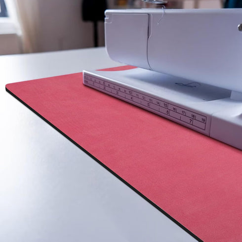 QEES Sewing Mat, Medium, Red - Premium Rubber Mat for Sewing Machine, Reduces Vibrations & Slipping for Women Sewing Enthusiast......