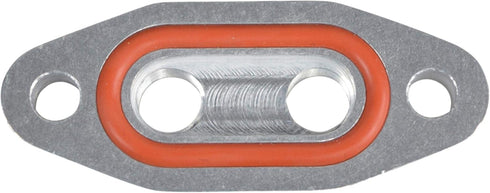 ICT Billet LS Twin Turbo Dual 1/8" NPT Oil Feed Line Adapter Plate LS1 LSX kit Port LS3 Billet Plate Supply Pressure Sensor Cover LS3 LS2 LQ4 LQ9 ...