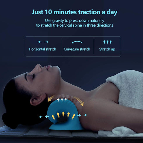 Cozyhealth Neck Stretcher for Neck Pain Relief, Neck and Shoulder Relaxer Cervical Traction Device Pillow for TMJ Pain Relief and Muscle Relax, Ce...