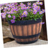 Outdoor Planter Home Cactus Indoor Style Garden Wooden Multi-Functional Flower Pots Bucket Wood Plant Bonsai Storage Round Whiskey Resin Container...