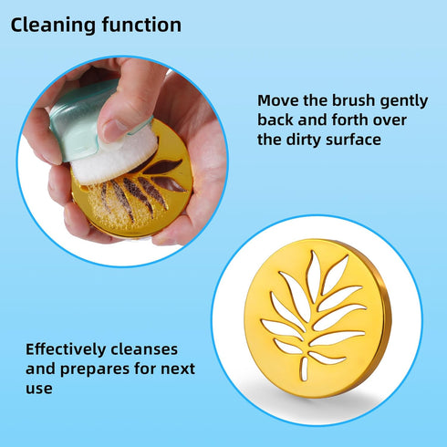 2 Pack Sunscreen Applicator for Kids, TemBelle Suntan Lotion Applicator Cream Brush Set with Protective Caps, Sunblock Applicator for Kids Baby To...