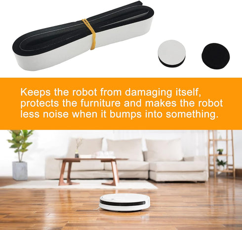 Soft Bumper Protect Robot and Furniture,Sponge Bumper Guard Compatible with iRobot 671 675 500 600 700 800 981 980 960Series,e5 e6 i7 i3 i6 i8 S9 ...