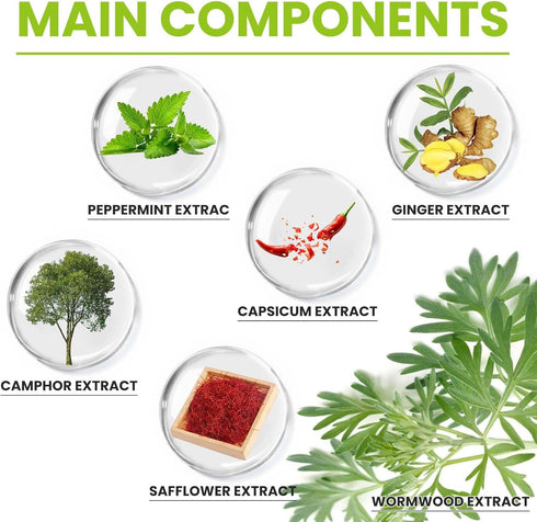 Herbal Knee Patches, Natural Herbal Knee Patches for Relief, Warming Herbal Plaster Patches, Natural Herbal Extracts...