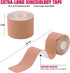 Kinesiology Tape Precut(1 Pack) Elastic Therapeutic Sports Tape Water Resistant Athletic Tape for Knees, Ankles, Shoulder, Elbow, Pain Relief and ...