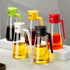 CCKO Glass Olive Oil Dispenser Bottle with Auto Flip Spout 19oz Olive Oil Bottle for Kitchen, No Drip Cooking Oil Dispenser for Soy Sauce, Syrup, ...