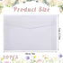 50 Pieces Glassine Envelopes, 3.9 × 2.7 Inch Clear Envelopes Stamp Collecting Supplies Mini Wedding Envelopes for Storing Photos Stamps Tickets Po...