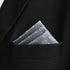 S&W SHLAX&WING Grey Blue Dots Silk Business Matching Pocket Square 12.6 inches Large...