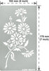 Aleks Melnyk No.275 Metal Stencil, Daisy Flower, Leaf Blossom, Bouquet of Daisies, Small Stencil, 1 PC, Template for Wood Burning, Engraving, Craf...