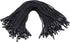Tupalizy Black Cotton Gift Clothing Price Tag String Hanging Rope Snap Lock Pin Loop Fastener Hook Ties for Luggage Label Attachment,7.5 Inch, 100...