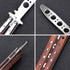 Butterfly Knife Trainer - Balisong Trainer - Practice Butterfly Knife - Balisong Butterfly Knives NOT Real NOT Sharp Blade - Wood Dull Trick Butte...