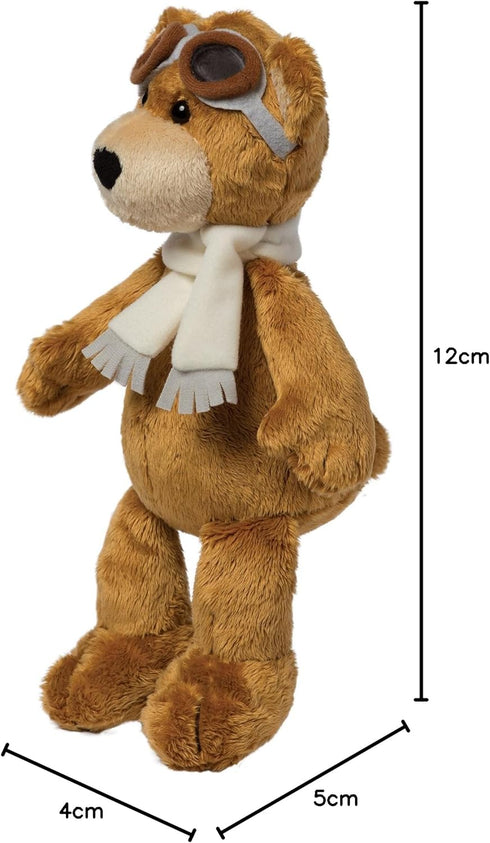 Manhattan Toy Aviator Teddy Bear 12" Stuffed Animal Plush with Soft Goggles and Scarf...