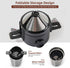 Portable Pour Over Coffee Travel Mug with Reusable Filter, 13oz Stainless Steel Vacuum Thermal Cup, Drip Coffee Tea Cup Maker Set for Camping Trip...