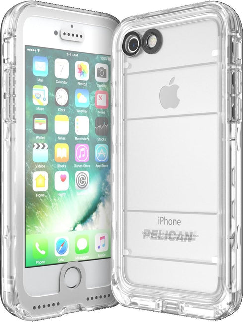 Pelican Marine Waterproof iPhone 7 Case (White/Clear)...
