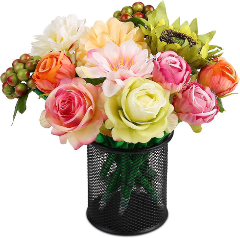 Leery Flower Pens Mixed Multicolor Rose Ballpoint Pens,12Pieces Valentine's Day Mother's Day Plush Rose Pens for Birthday Party Wedding Girlfriend...