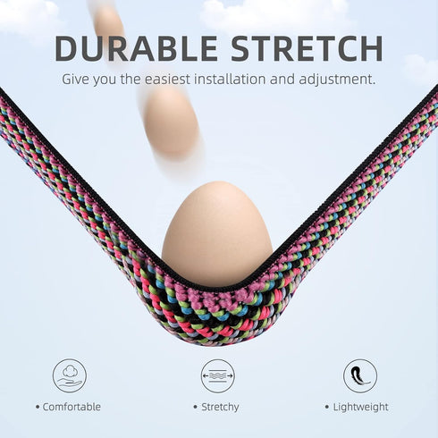 Witzon Elastic Bands Compatible with Fitbit Versa 2 / Versa/Lite, Soft Loop Nylon Fabric Breathable Stretchy Replacement Straps for Versa Smartwat...