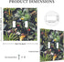 Floral Tropical Jungle Animals Double Toggle Light Switch Cover Decorative Palm Trees 2 Gang Wall Plate Electrical Faceplate for Bathroom Home Liv...
