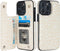 HAOPINSH for iPhone 14 Pro Max Wallet Case with Card Holder, Cream-Coloured Leopard Cheetah Back Flip Folio PU Leather Kickstand Card Slots for Wo...