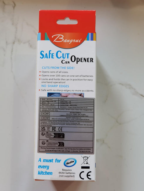 Kitchen Automatic Safety Cordless One Tin Touch Electric Can Opener&Bangrui Professional Electric Can Opener.One-touch switch .Smooth can edge.Bei...