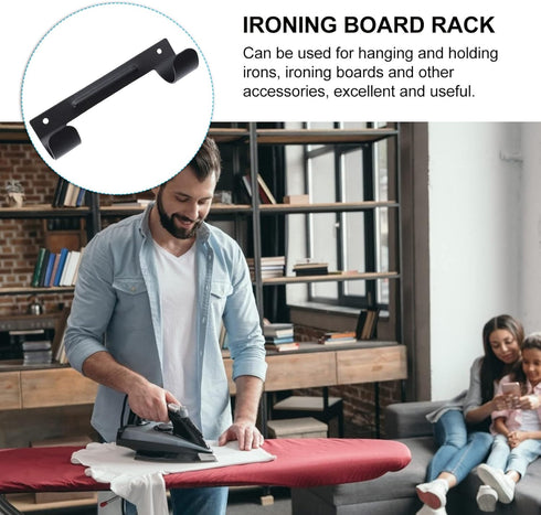 DOITOOL 1pc Ironing Board Hook Iron Dual-head Hook Storage Hook Dual-head Hanging Rack Storage Hanger Household Hanging Rack Hanging Shelf Ironing...