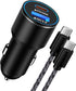 Fast Car Charger 48W USB C Car Cigarette Lighter Plug Android Phone Car Adapter C to C Type Fast Charging Cable for Google Pixel 8 7 Pro 7a 7 6,Sa...
