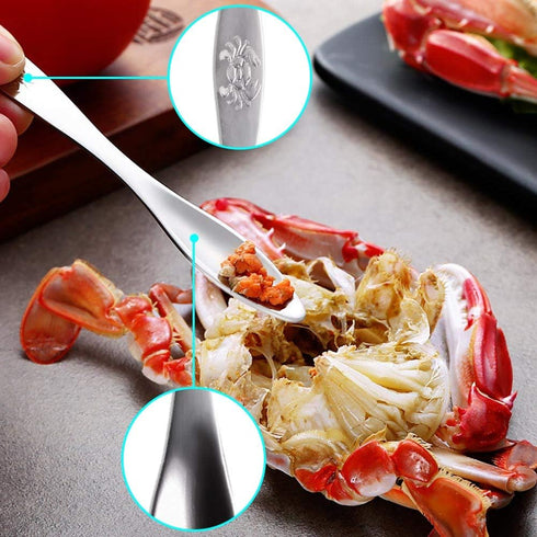 Crab Crackers and Tools Stainless Steel Lobster Crackers and Picks Set Forks Nut Cracker Set Opener Shellfish Lobster Crab Leg Crackers...
