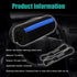 Car Steering Wheel Cover, Anti-Slip Auto Stitch on Wrap Steering Wheel Protector for Max Diameter 15 Inch, DIY Sewing with Needle Thread, Universa...